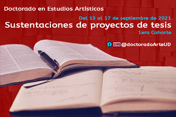 Invitación al evento académico de sustentaciones de proyectos de tesis